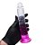 Pênis realístico de silicone transparente com ventosa - 19,5 X 3,8Cm - cor lilás - Imagem 3