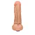 Realistic big dildo King - Pinto de borracha realístico flexível com vibrador recarregável - 19 x 5cm - cor bege - Imagem 5