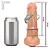 Realistic big dildo King - Pinto de borracha realístico flexível com vibrador recarregável - 19 x 5cm - cor bege - Imagem 2