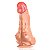 Hombre - Pênis com peitoral abdômen ventosa - 23x5cm - cor bege - Imagem 6