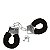 GOOD VIBE TOYS - Algemas em metal Cobertas com Capa de Pelúcia - cor preta - Imagem 1