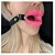 Gag big lips - Mordaça de silicone com boca - 4.5cm - cor rosa - Imagem 2