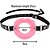 Gag big lips - Mordaça de silicone com boca - 4.5cm - cor rosa - Imagem 3