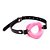 Gag big lips - Mordaça de silicone com boca - 4.5cm - cor rosa - Imagem 4