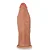 Realistic big dildo Jatobão - Pinto de borracha realístico flexível com escroto e ventosa - 27x8cm - cor bege - Imagem 6