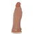 Realistic big dildo Jatobão - Pinto de borracha realístico flexível com escroto e ventosa - 27x8cm - cor bege - Imagem 4
