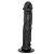 Realistic big dildo Caralho - Pinto de borracha realístico flexível com escroto e ventosa - 38x6,7cm - cor preta - Imagem 5