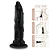 Realistic big dildo Titan - Pinto de borracha realístico flexível com ventosa - 38 x 8cm - cor preta - Imagem 4