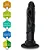 Realistic big dildo Titan - Pinto de borracha realístico flexível com ventosa - 38 x 8cm - cor preta - Imagem 7
