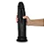 Realistic big dildo Fabuloso - Pinto de borracha realístico flexível com ventosa - 30 x 6,8cm - cor preta - Imagem 1