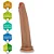 Realistic big dildo Fabuloso - Pinto de borracha realístico flexível com ventosa - 30 x 6,8cm - cor bege - Imagem 7