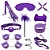 Kit bondage sado erótico com 11 Produtos - cor lilás - Imagem 1