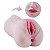 Masturbador masculino em formato de vagina e ânus com boca - cor bege - Imagem 1