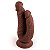 VSCN VELTY - Pênis Duplo com ventosa - 21 x 4,6 cm - cor marrom - Imagem 4