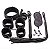 Kit Sado Bondage 7 Itens - cor preta - Imagem 2
