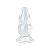 PLUG ANAL GRANDE SILICONE TRANSPARENTE ESCALONADO COM VENTOSA - 16CM - Imagem 4