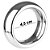 STEEL RING CR-059 - anel peniano em aço inox - 4,5 cm - Imagem 3