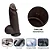 XAVIER - PÊNIS REALÍSTICO COM DUPLA CAMADA EM SILICONE SUPER MACIA COM VIBRADOR, AQUECIMENTO E CONTROLE REMOTO SEM FIO - 22x5cm - cor chocolate - Imagem 3