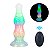 Galactic Alien Butt Plug Glow In The Dark - Plug anal alien recarregável com vibração, fluorescente e Controle Remoto - 24,4 x 6,8 - Imagem 1