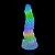 Rainbow Phoenix Alien Butt Plug Glow In The Dark - Plug anal alien recarregável com vibração, fluorescente e Controle Remoto - 23,5 x 6,3 - Imagem 2