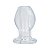 Butt Plug Pleasure Tunnel - Plug anal transparente vazado - Tamanho G - 11,4 X 6,9 cm - Imagem 6