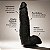 Pênis de borracha ator pornô j.holmes 25x6,5 cm com escroto e ventosa - cor preta - Imagem 3