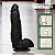 Pênis de borracha ator pornô j.holmes 25x6,5 cm com escroto e ventosa - cor preta - Imagem 7