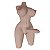 Laverne - Masturbador Meio Corpo Hermafrodita Grande com Pênis e Vagina / Ânus - 70,0 x 33,0 cm - Imagem 4