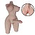 Laverne - Masturbador Meio Corpo Hermafrodita Grande com Pênis e Vagina / Ânus - 70,0 x 33,0 cm - Imagem 1