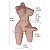 Laverne - Masturbador Meio Corpo Hermafrodita Grande com Pênis e Vagina / Ânus - 70,0 x 33,0 cm - Imagem 2