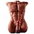 Dante - Homem Meio Corpo em CyberSkin Grande Pênis com Vértebra e Ânus penetrável - 44,0 x 16,0 cm - Imagem 4