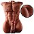 Dante - Homem Meio Corpo em CyberSkin Grande Pênis com Vértebra e Ânus penetrável - 44,0 x 16,0 cm - Imagem 1