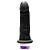 MON PLAISIR - Pênis de borracha realístico com vibrador - 16 X 3,5 Cm - cor preta - Imagem 5