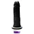 MON PLAISIR - Pênis de borracha realístico com vibrador - 16 X 3,5 Cm - cor preta - Imagem 1