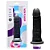 MON PLAISIR - Pênis de borracha realístico com vibrador - 16 X 3,5 Cm - cor preta - Imagem 6