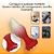 Plug anal recarregável vibratório em silicone com LED rotação 360°e controle remoto - cor vermelha - Imagem 10