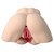 Twins of Pleasure - Masturbador Bumbum Duplo Feminino com Vagina Dupla e Duplo Ânus - Imagem 5