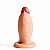 Plug anal formato pênis realista gordinho com ventosa - 14x4,5cm - Imagem 6