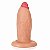 Plug anal formato pênis realista gordinho com ventosa - 15x5,5cm - Imagem 5