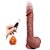 TRAJANO PENIS WARRIOR DILDO - PÊNIS REALÍSTICO EM SILICONE COM TEXTURA SUPER MACIA COM VENTOSA MOVIMENTO VAI E VEM, AQUECIMENTO E CONTROLE REMOTO SEM FIO - 25x4,5cm - Imagem 1