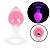 Plug anal em silicone fluorescente - 9,6 x 3,9 cm - Imagem 1