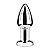 Plug anal em aço inox com vibrador recarregável, luz led colorido e controle remoto sem fio - Imagem 4