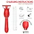 2 em 1 - vibrador recarregável estimulador de ponto G e sucção vaginal com língua estimuladora de clitóris - Imagem 2
