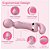 2 em 1 - massageador elétrico varinha mágica e vibrador ponto G com triplo motor recarregável - Imagem 4