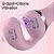 2 em 1 - massageador elétrico varinha mágica e vibrador ponto G com triplo motor recarregável - Imagem 10
