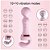 2 em 1 - massageador elétrico varinha mágica e vibrador ponto G com triplo motor recarregável - Imagem 9