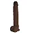 JULIUS THRUSTING DILDO - PÊNIS REALÍSTICO EM SILICONE COM TEXTURA SUPER MACIA COM VENTOSA MOVIMENTO VAI E VEM, AQUECIMENTO E CONTROLE REMOTO SEM FIO - 29x4cm - cor chocolate - Imagem 2