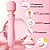 Lilo Powerful Wand Massager - 2 em 1 massageador e vibrador recarregável com aquecimento - cor rosa - Imagem 1