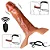 Hollow Penis Enlargement Sleeve - capa peniana com cinta vibratório recarregável com controle remoto - Imagem 1