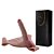 ONE-PIECE PENIS CP037 - Cinta em silicone com pênis realístico macio integrado - COR BEGE - 17 x 3,7cm - Imagem 6